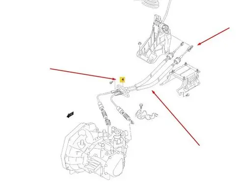 Suzuki Splash Gear shifter/selector 2830051K00