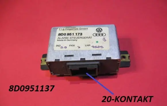 Audi A4 S4 B5 8D Alarm relay 8D0951137