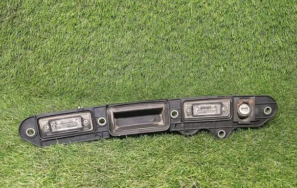 Trunk door license plate light bar