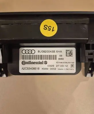 Audi Q3 8U Climate control unit 8U0820043B A2C53408516