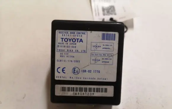Toyota Corolla Verso AR10 Door control unit/module 897410F010 61B168000 10R021776