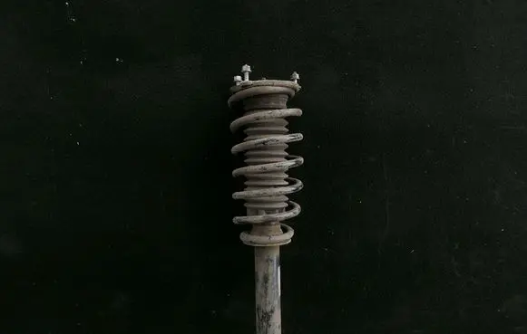 Front shock absorber with coil spring
