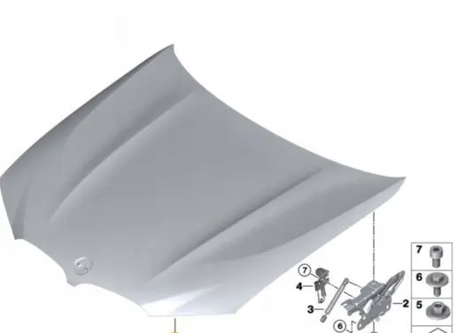 BMW X4M F98 Engine bonnet/hood 41008499153