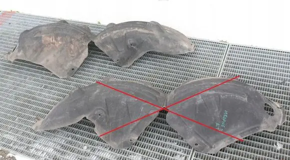 Dacia Duster Rear arch fender liner splash guards H5F408
