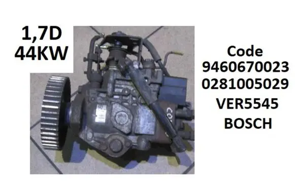 Opel Astra F Fuel injection high pressure pump 9460670023 0281005029