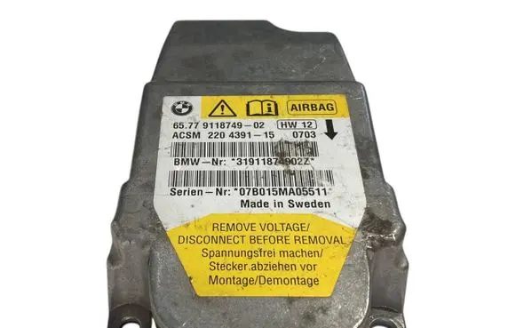 BMW 5 E60 E61 Airbag control unit/module 9118749 65779118749