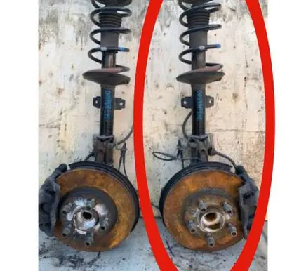 Dacia Duster Front shock absorber with coil spring 8200813791 8200813791D