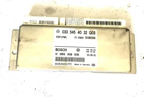 Mercedes-Benz E W211 ESP (stability system) control unit 0265109515 0335454032