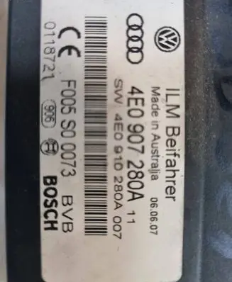 Audi A8 S8 D3 4E Power management control unit 4E0907280A 4E0910280A F005S00073