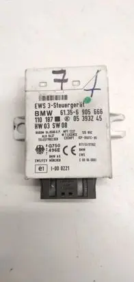 BMW 3 E46 Immobilizer control unit/module 61356905666 11018705393245 110187