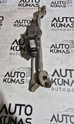 Front wiper linkage and motor