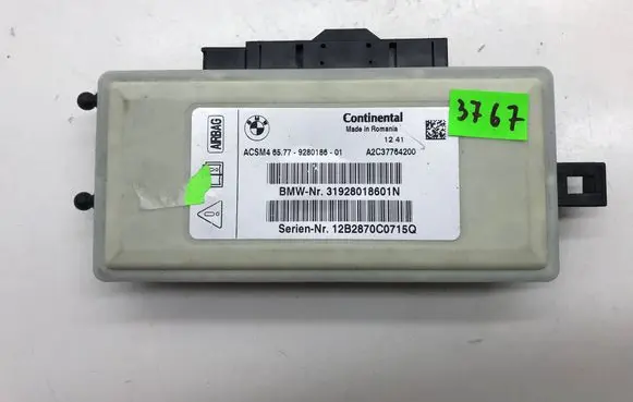 BMW 5 F10 F11 Airbag control unit/module 9280186 A2C37764200 31928018601N