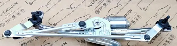 Front wiper linkage and motor