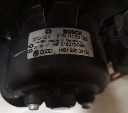 Audi A6 S6 C5 4B Heater fan/blower 0130111202 MF0160700361 4B1820021B