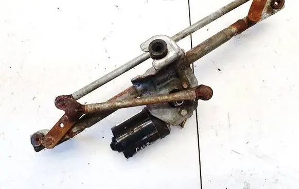 Front wiper linkage and motor
