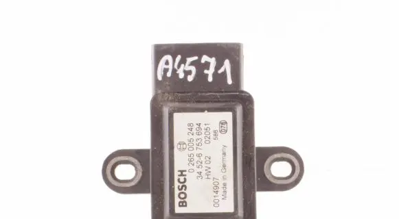 BMW 5 E39 ESP acceleration yaw rate sensor 6753694 0265005248 0014907