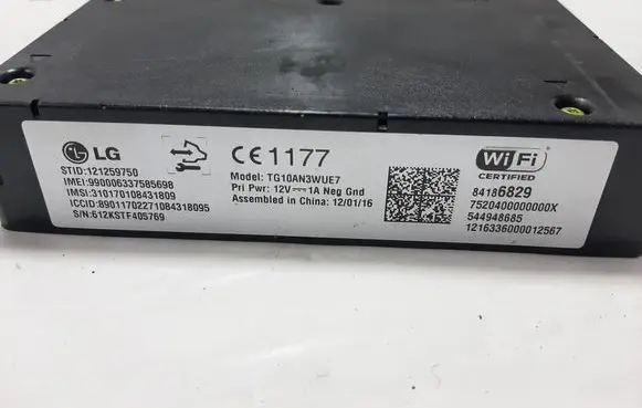 Opel Astra K Bluetooth control unit module 544948685 84186829