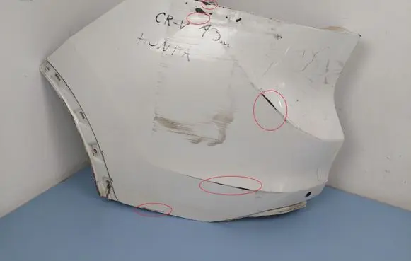 Rear bumper corner part panel trim