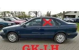 Volvo S40, V40 Rear door window glass 30854152 UK220EF21R20