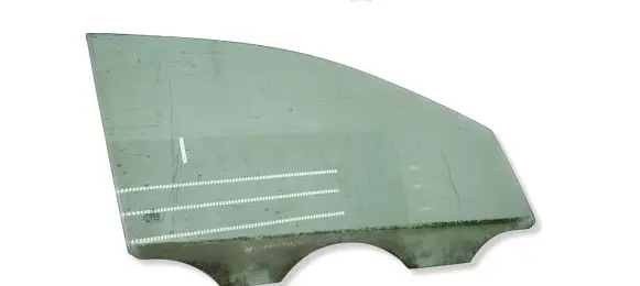 Volkswagen Polo IV 9N3 Front door window glass four-door 