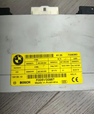 BMW 7 F01 F02 F03 F04 Tailgate/trunk control unit/module 7258363 F005V00987
