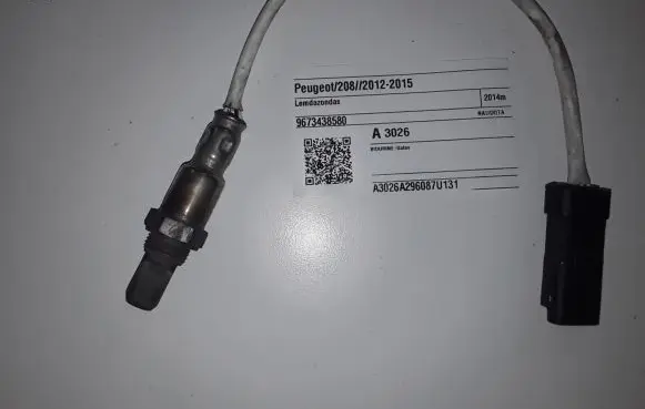Peugeot 208 Lambda probe sensor 9673438580