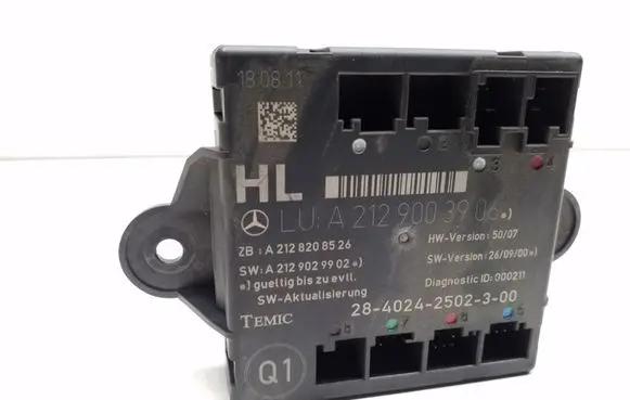 Mercedes-Benz E W212 Door control unit/module A2129003906