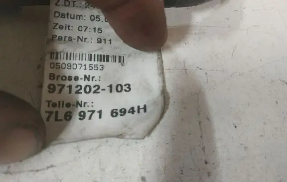 Volkswagen Touareg I Rear door wiring loom 971202103 7L6971694H