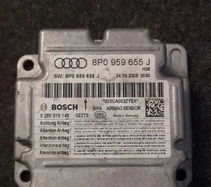 Audi A3 S3 A3 Sportback 8P Airbag control unit/module 8P0959655J 003CA002ZTSX