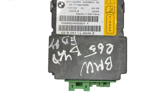 BMW 7 E65 E66 Airbag control unit/module 6924555 SM692455501
