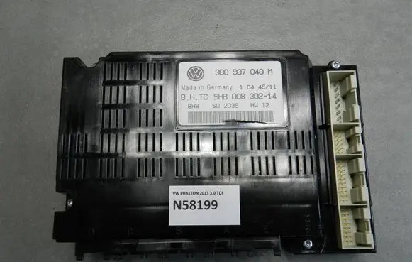 Volkswagen Phaeton Air conditioning/heating control unit 3D0907040M 5HB00830214