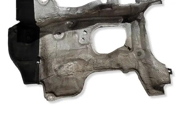 Volkswagen Sharan Heat shield in engine bay 7N1883