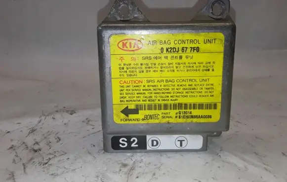 KIA Shuma Airbag control unit/module 0K2DJ677F0 G13014 SEHAM85AA0036