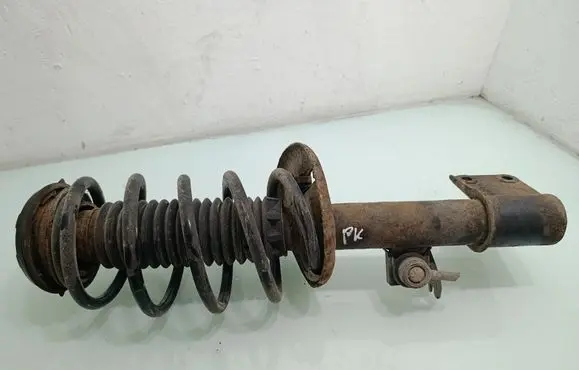 Front shock absorber with coil spring