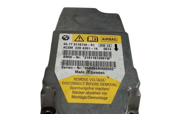 BMW 5 E60 E61 Airbag control unit/module 9118749 65779118749