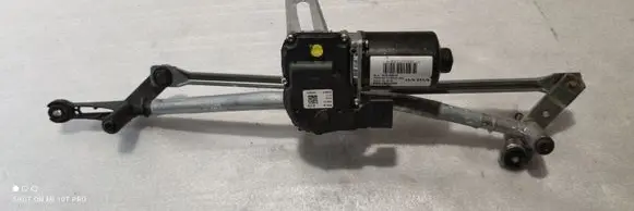 Front wiper linkage and motor
