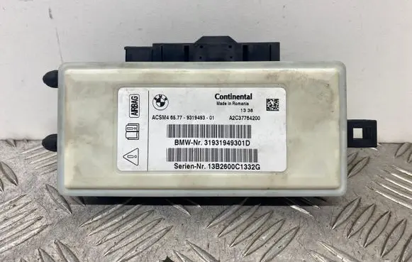 BMW 5 F10 F11 Airbag control unit/module 9319493 65779319493 31931949301D