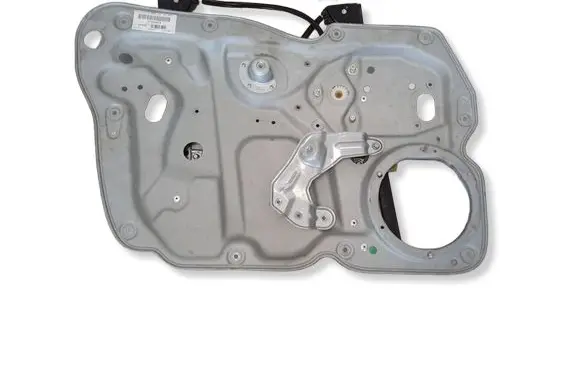 Volkswagen Touran I Front door window regulator with motor 1T0837755L 1T1837461B