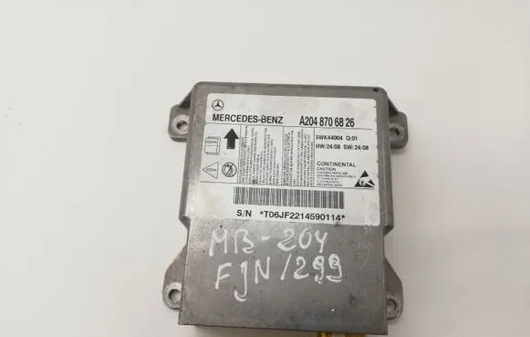 Mercedes-Benz C W204 Airbag control unit/module A2048706826