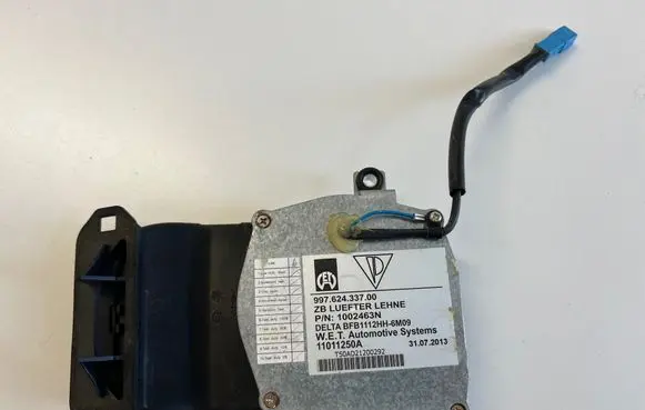 Porsche Boxster 982 Seat fan/blower 99762433700 11011250A 1002463N