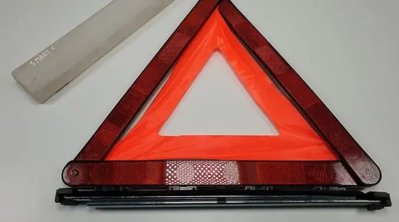Smart ForTwo I Emergency warning sign 0001484V001