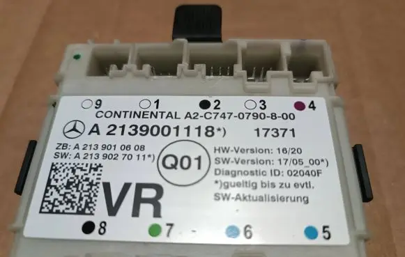 Mercedes-Benz E W213 Door control unit/module A2139001118 A2139027011 A2139010608