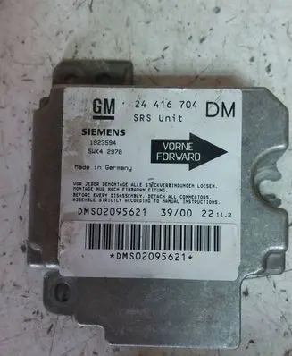 Opel Zafira A Airbag control unit/module 24416704 1923594 DMS02095621