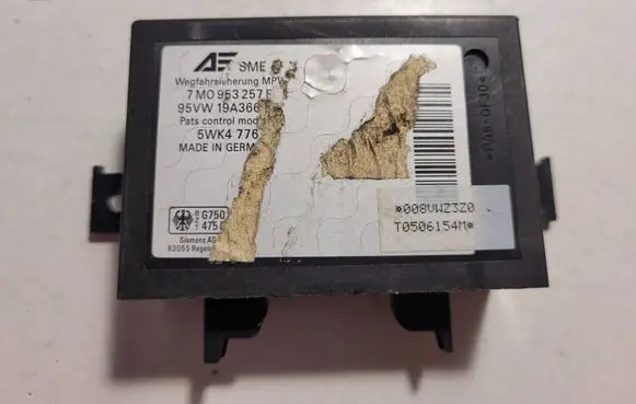 Volkswagen Sharan Immobilizer control unit/module 7M0953257F 5WK4776 95VW19A366B