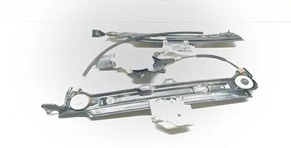 Rear door window regulator with motor
