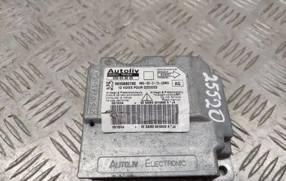 Peugeot 407 Airbag control unit/module 9655880780