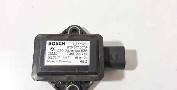 Audi A4 S4 B6 8E 8H ESP acceleration yaw rate sensor 8E0907637A 0265005245 0027947