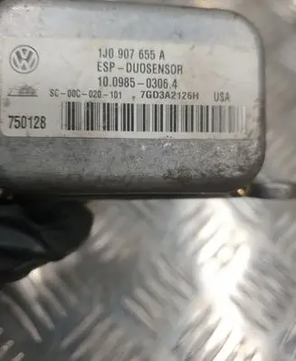 Volkswagen Touran I ESP acceleration yaw rate sensor 1J0907655A 7GD3A2126H