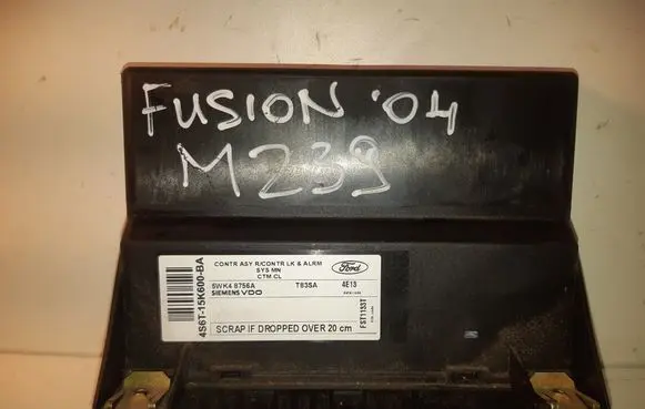 Ford Fusion Comfort/convenience module 4S6T15K600BA 5WK48756A T83SA