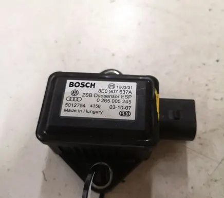 Skoda Superb B5 (3U) ESP acceleration yaw rate sensor 8E0907637A 0265005245 5012754